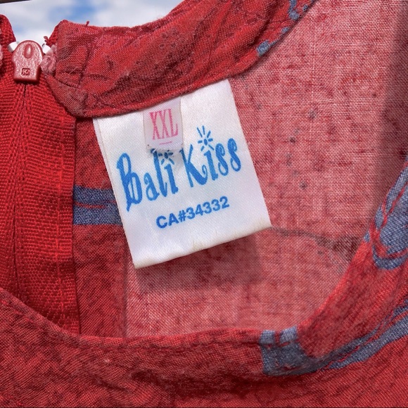 Vintage rayon summer/vacation dress. Sz xl. - Picture 4 of 5